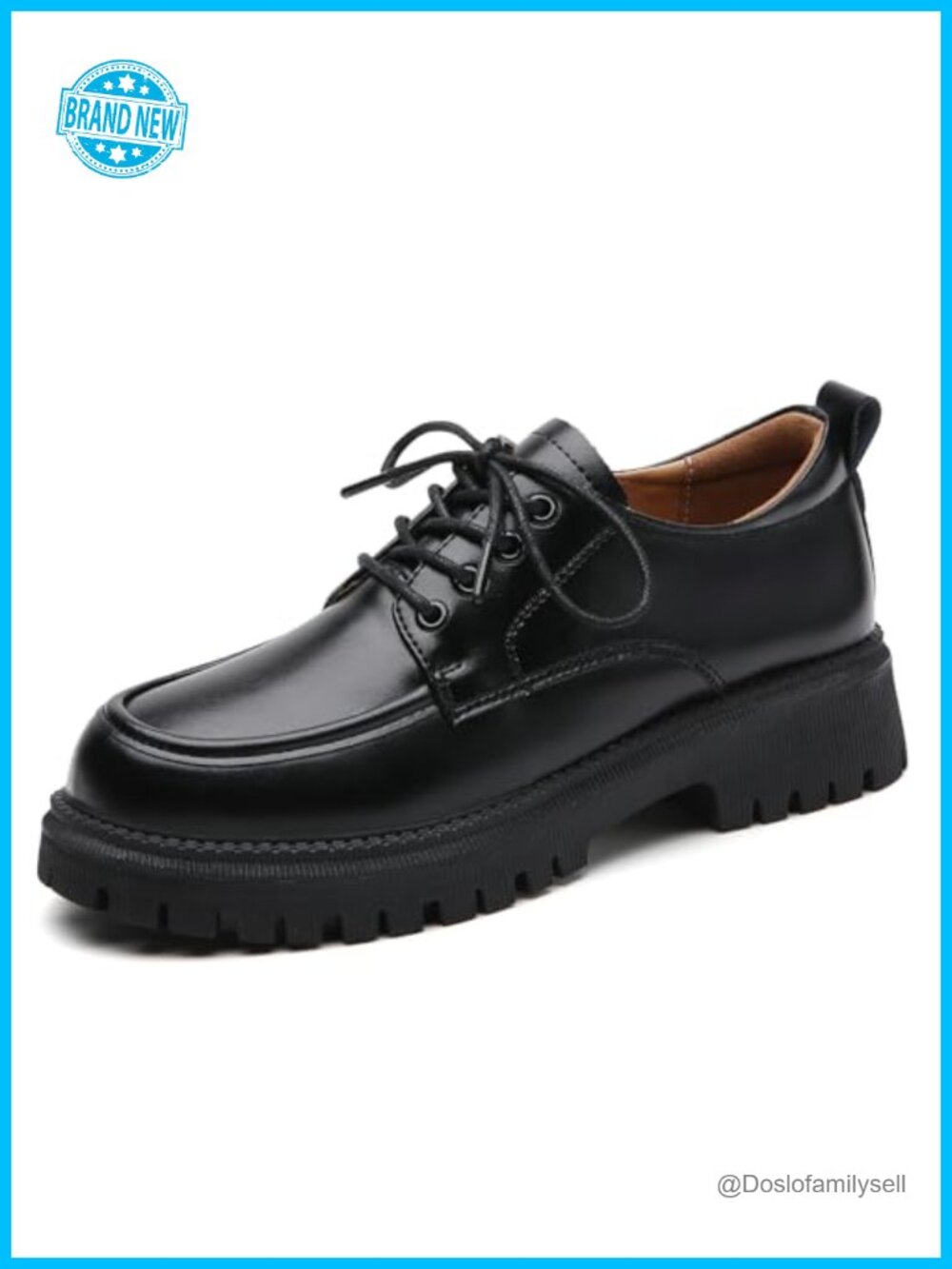 Women's Oxford Shoes Leather Non Slip Platform Work Dress